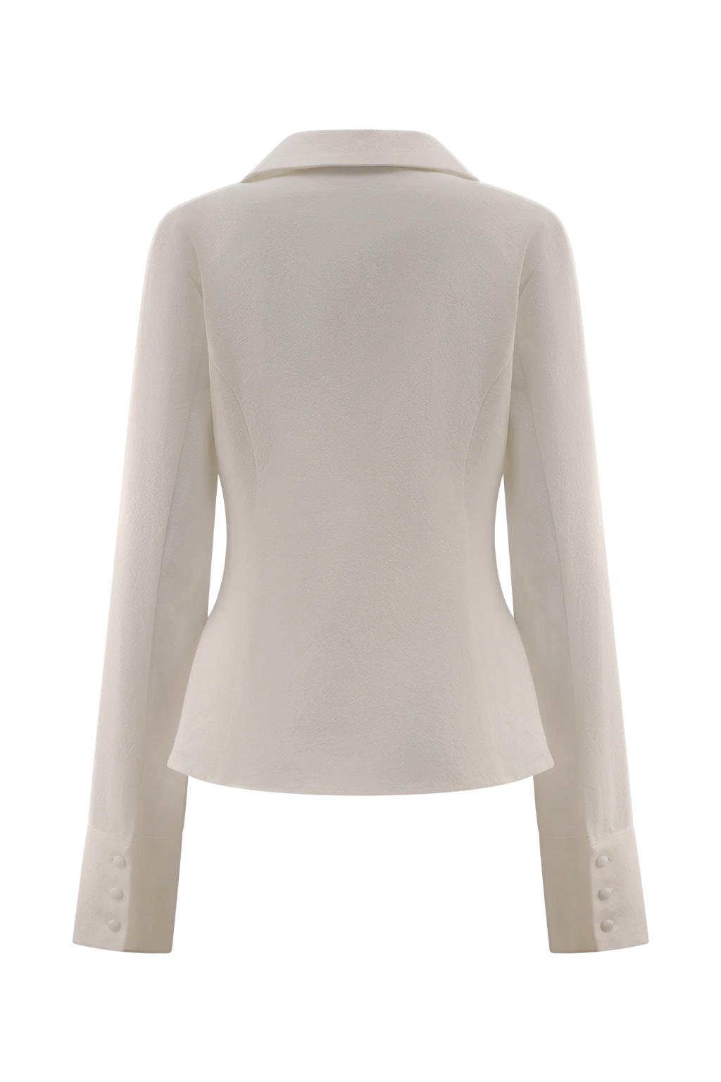 Annalee Cotton Beaded Tie Shirt - White