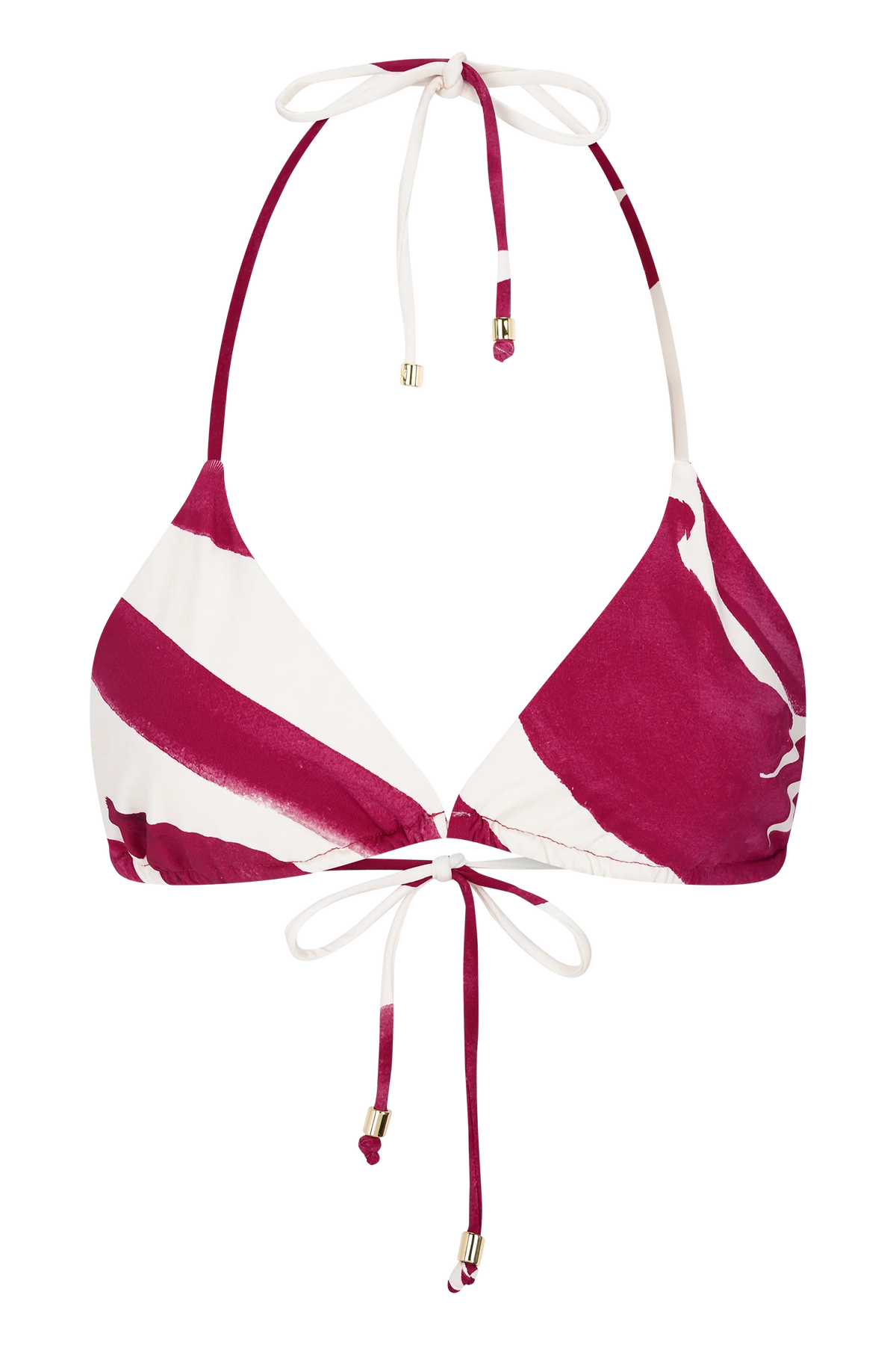 Marquise Bikini Top - Dragonfruit Deco Fleur Print
