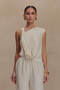 Violeta Asymmetric Top - Ivory