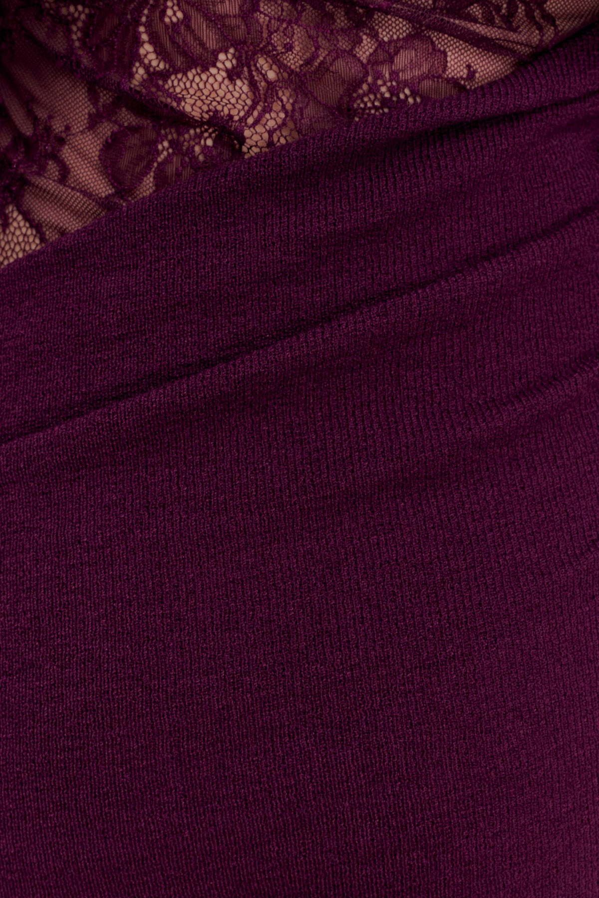 Luxie Lace Knit Maxi Dress - Plum