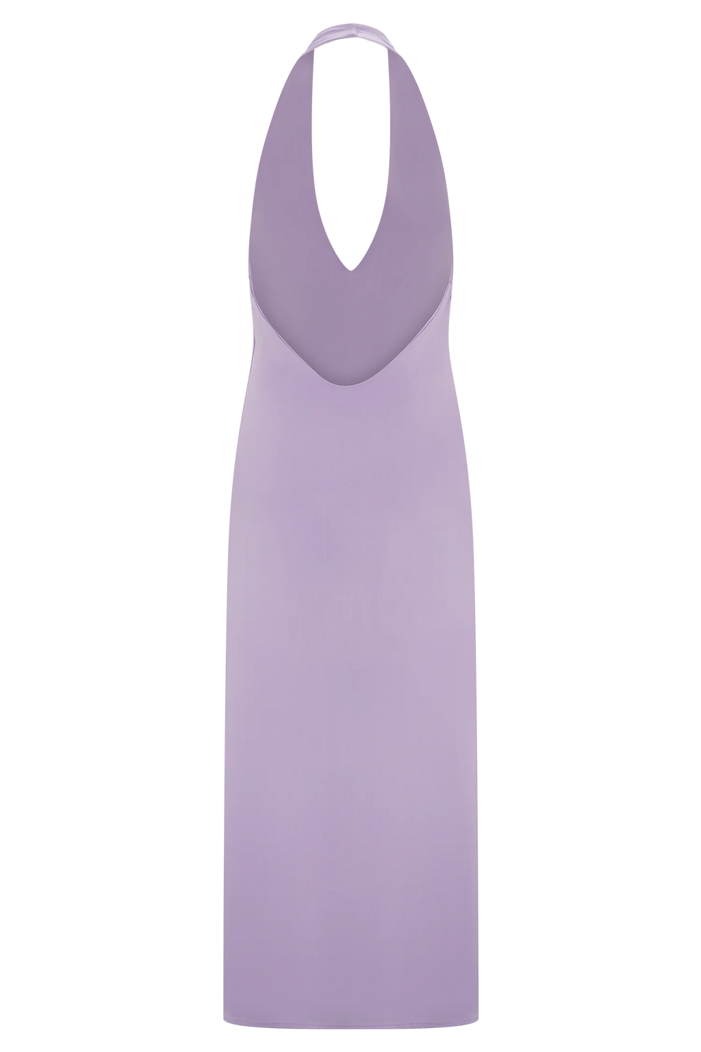 Genie Slinky Halter Midi Dress - Lilac