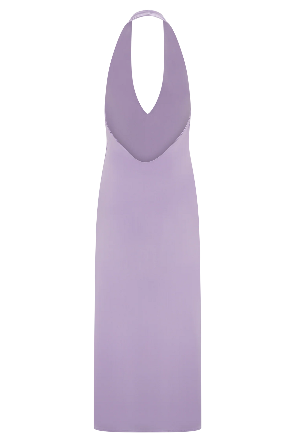 Genie Slinky Halter Midi Dress - Lilac