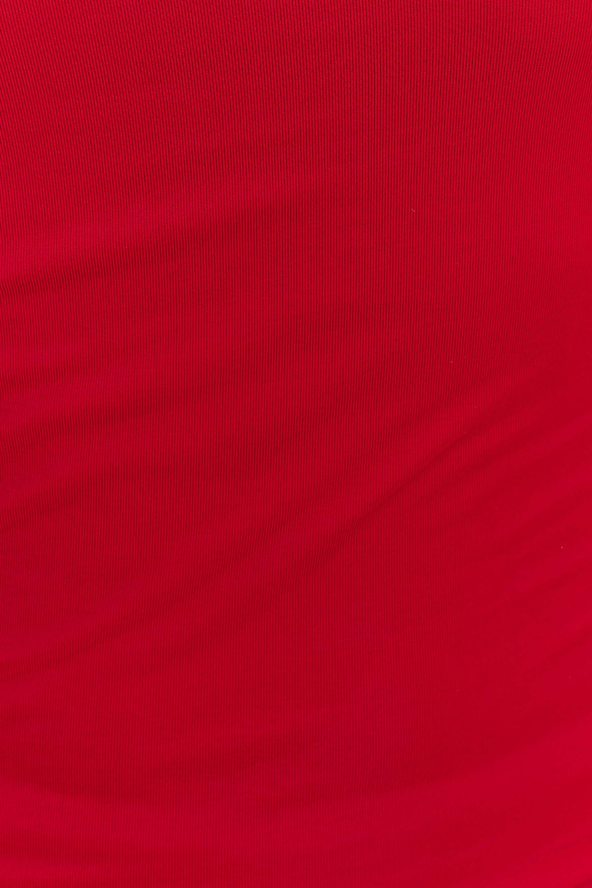 Bruna Slinky Fishtail Maxi Skirt - Red