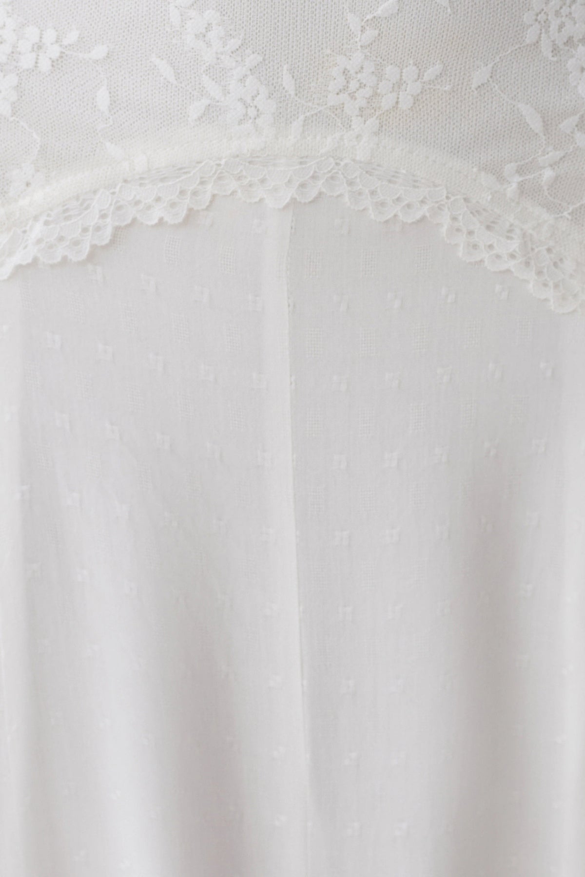 Skylar Lace Panelled Midi Skirt - White