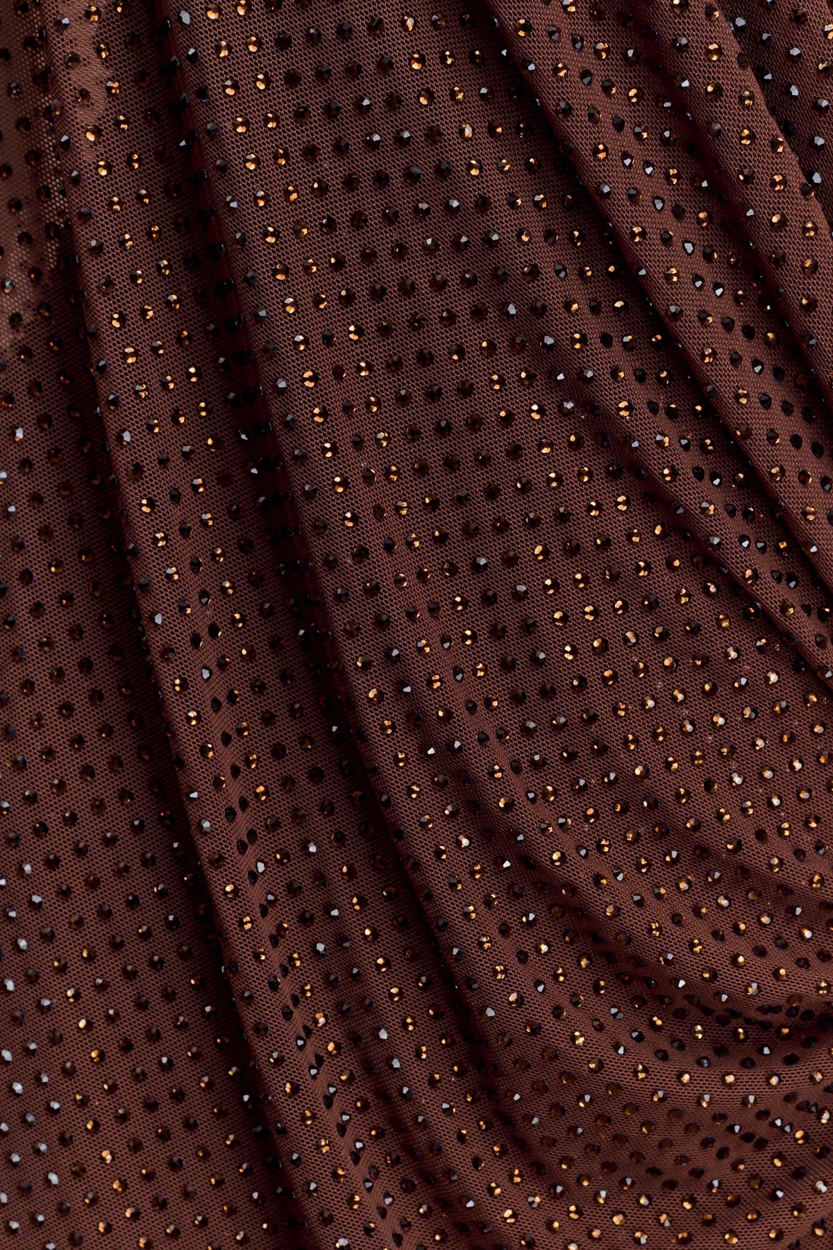 Bakari Diamante Cape Maxi Dress - Chocolate