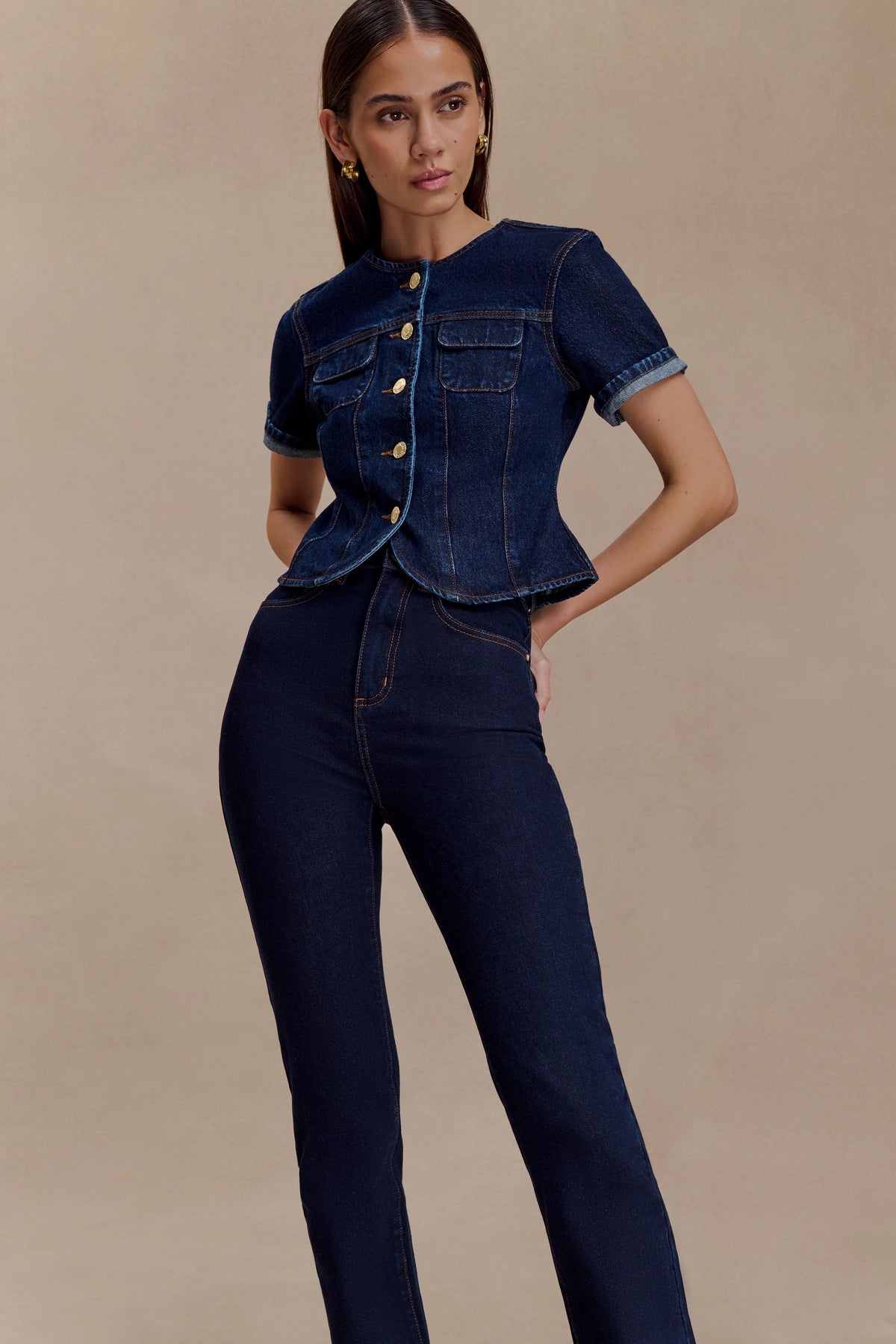 Janessa Skinny Denim Jeans- Indigo Blue