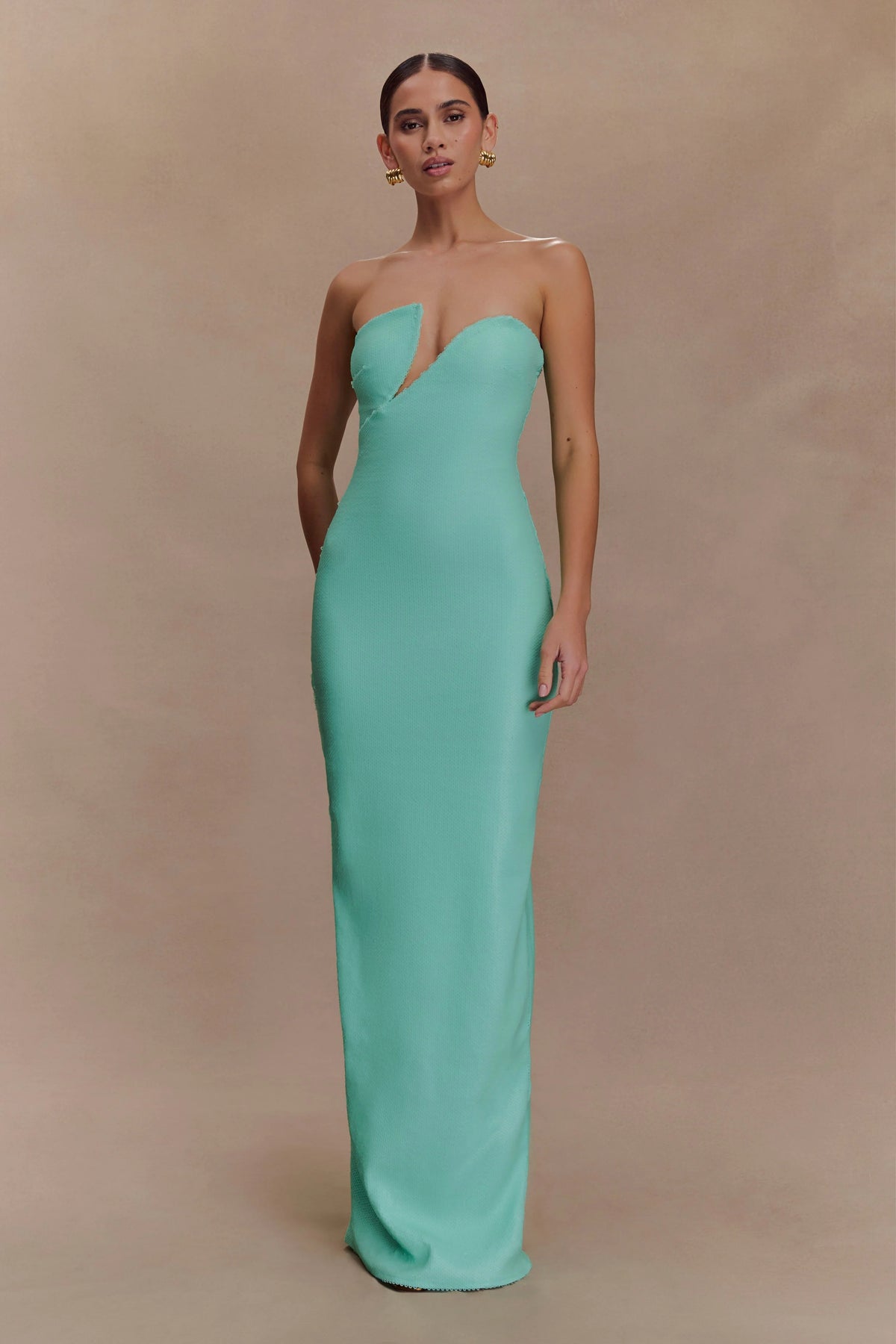 Winston Strapless Sequin Maxi Dress - Lagoon