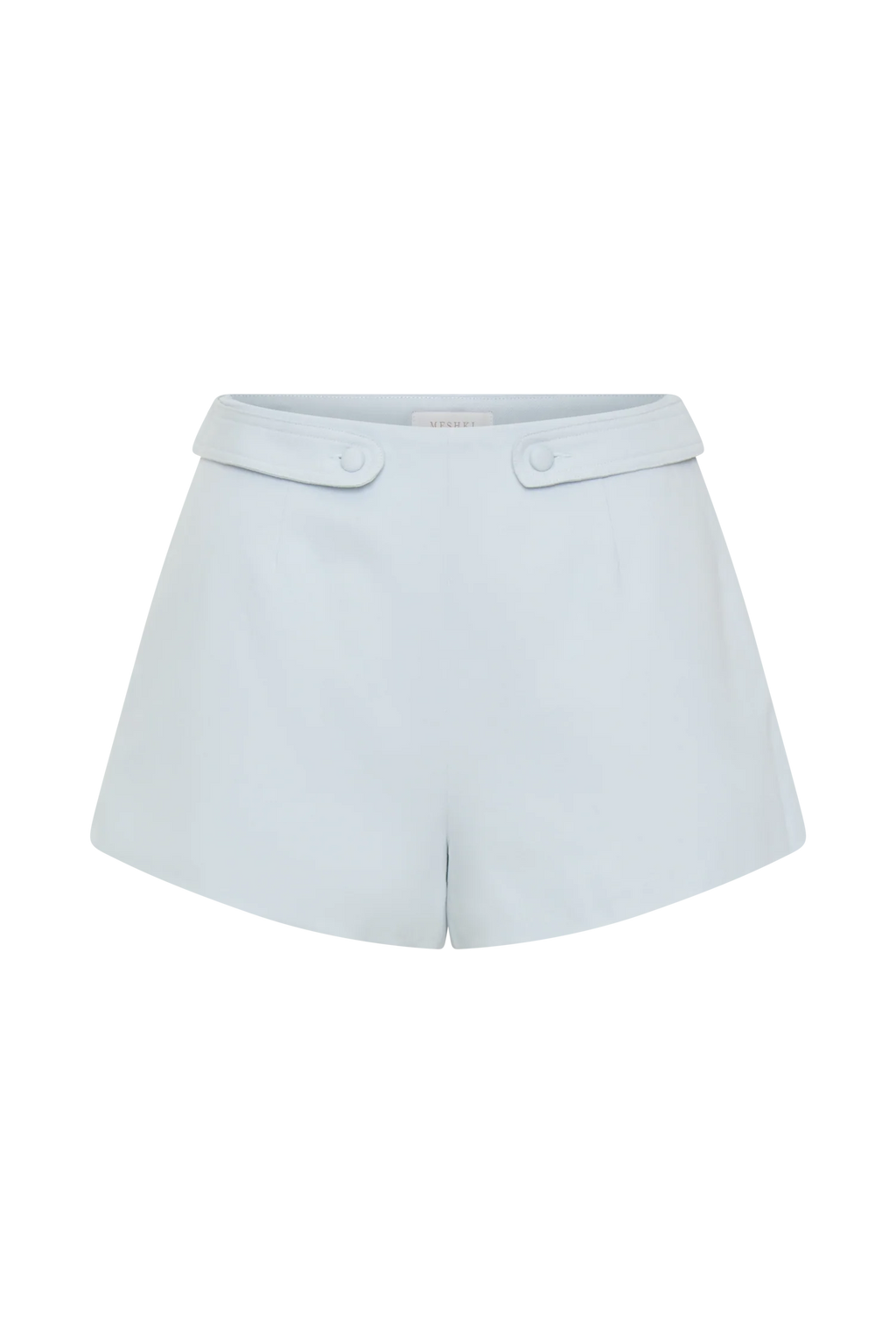 Josephine Cotton Shorts With Waistbands - Ice Blue