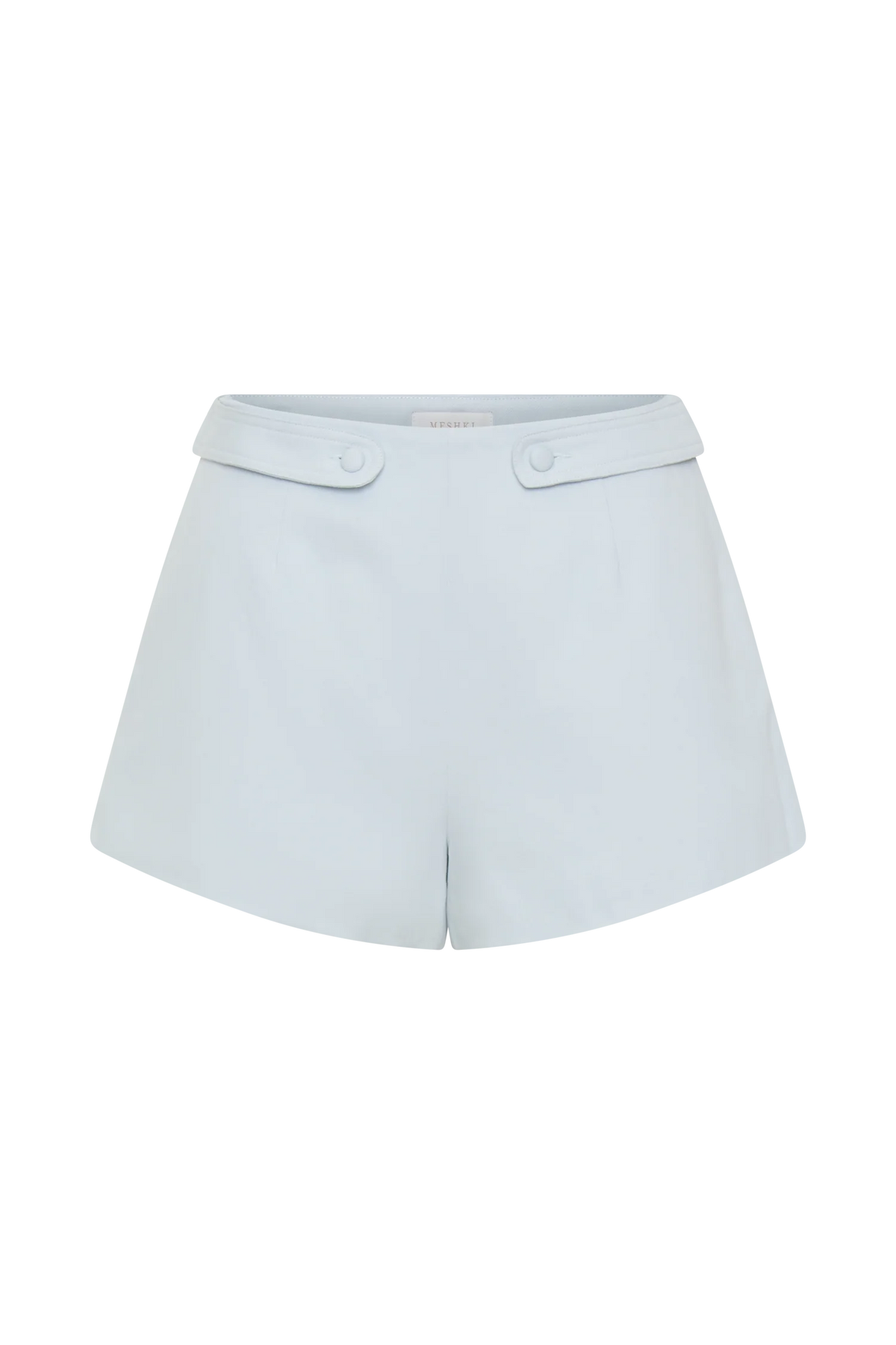 Josephine Cotton Shorts With Waistbands - Ice Blue