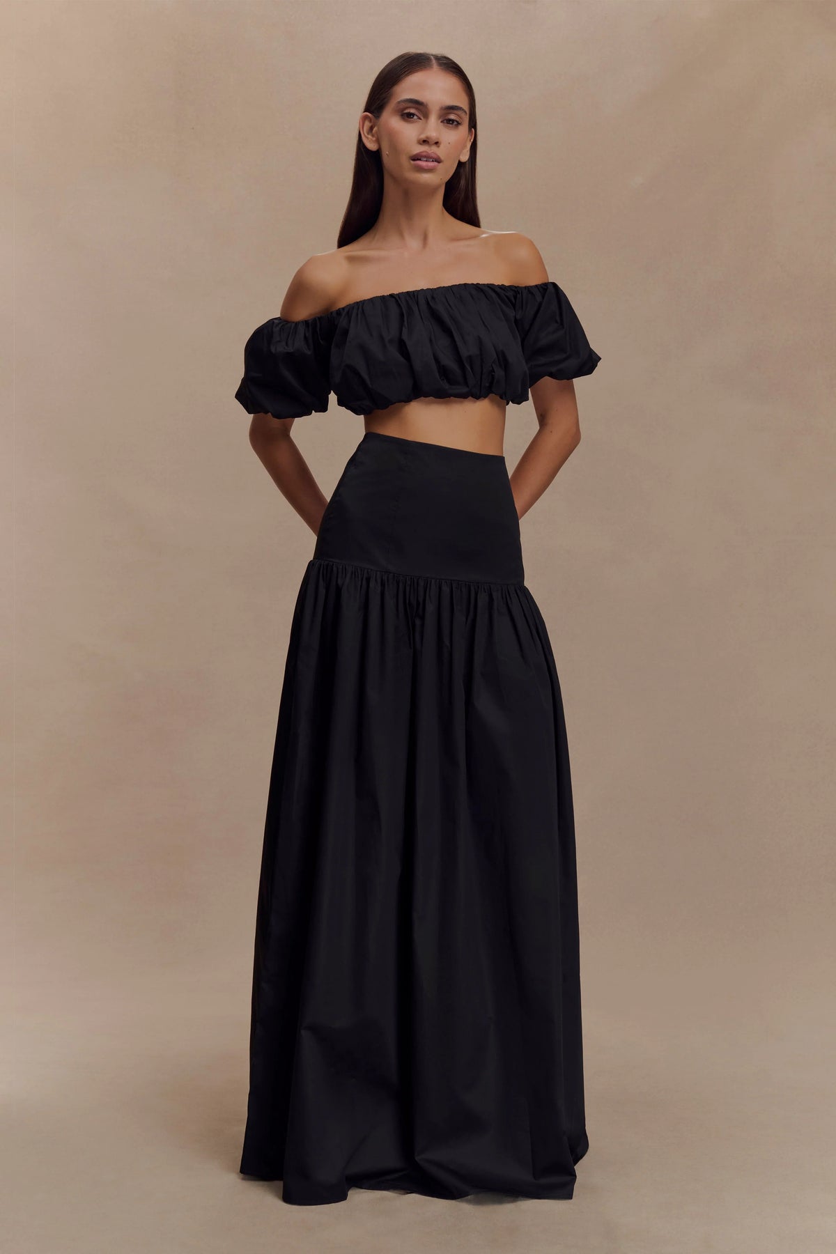 Autumn Maxi Skirt - Black