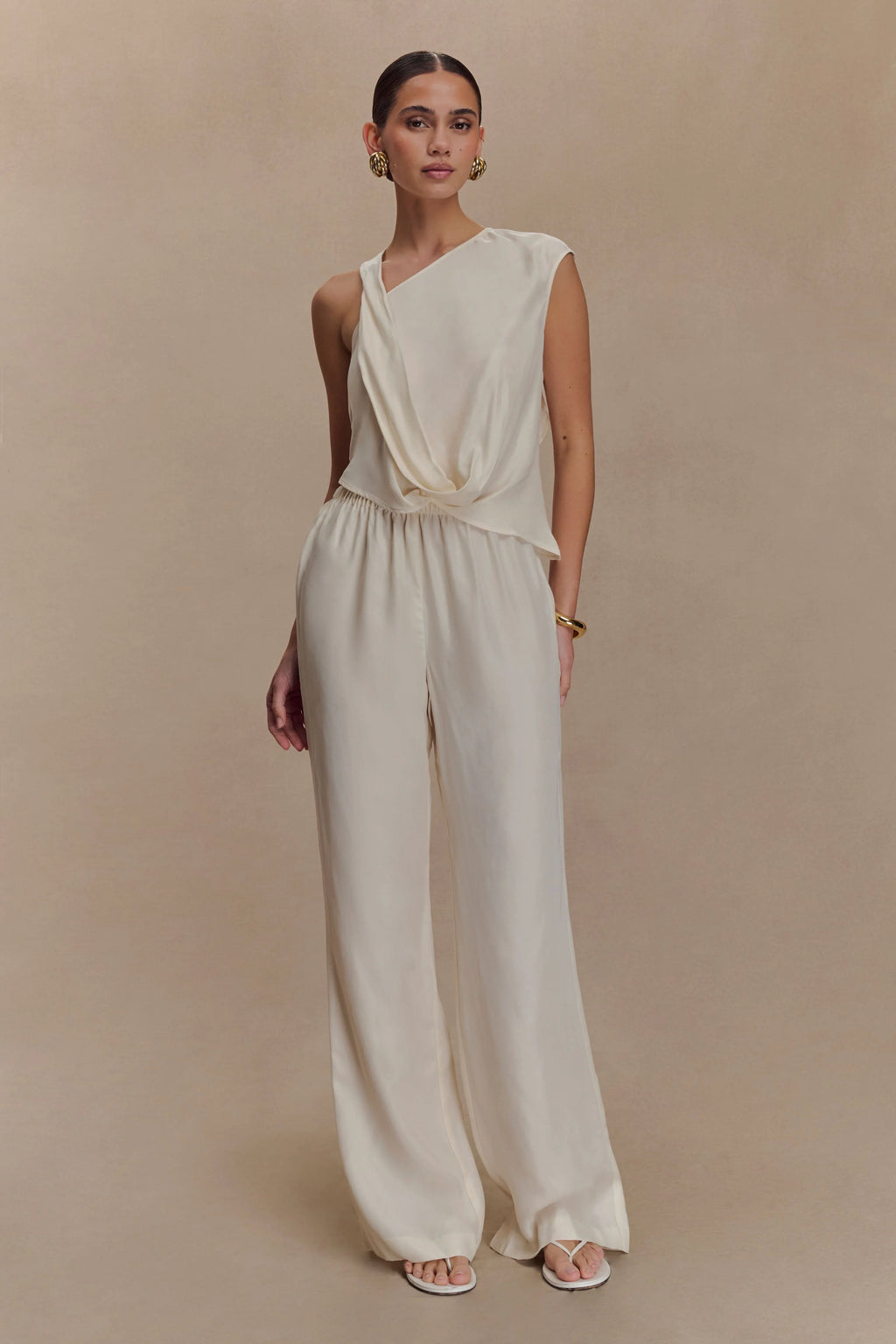 Violeta Asymmetric Top - Ivory