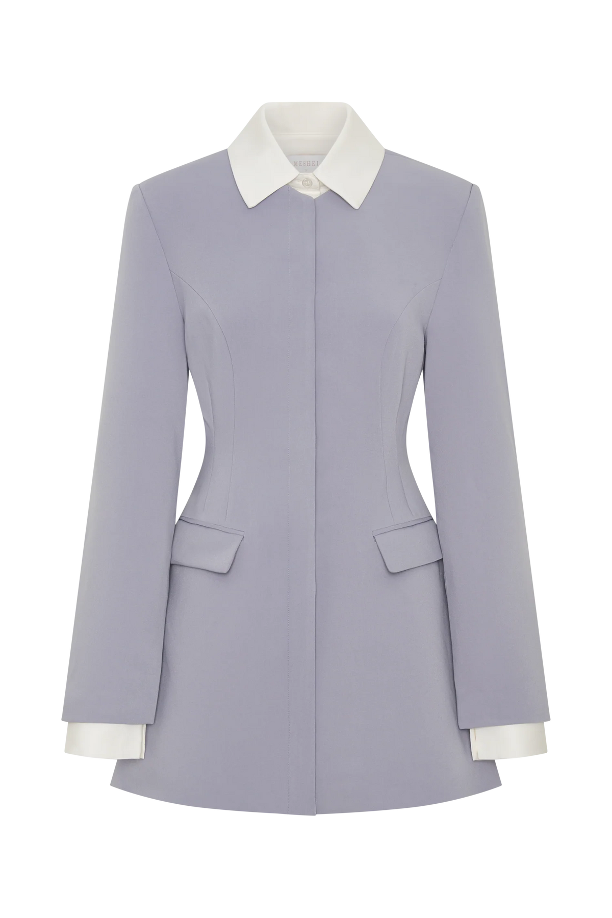Gretchen Suiting Mini Dress - Grey