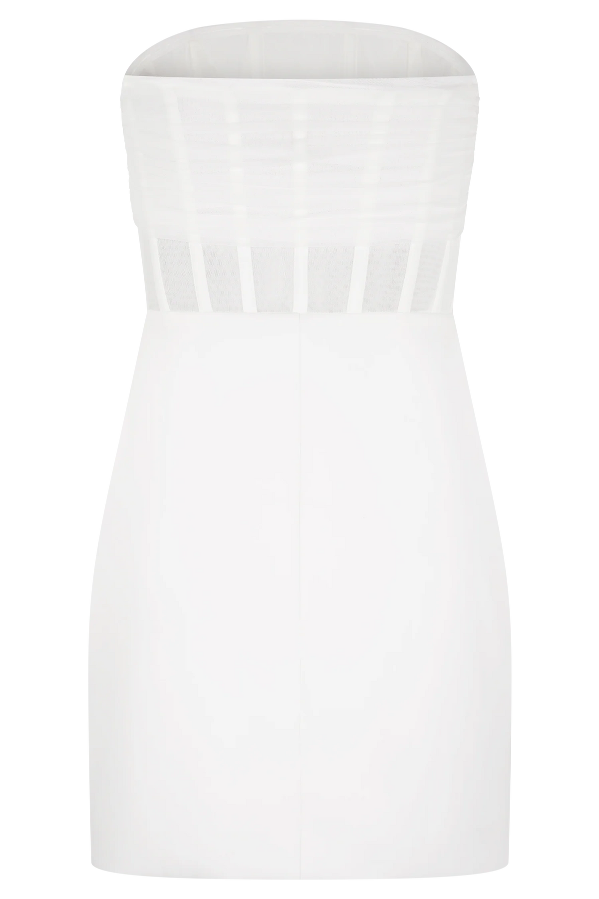 Palmer Mesh Corset Mini Dress - Ivory