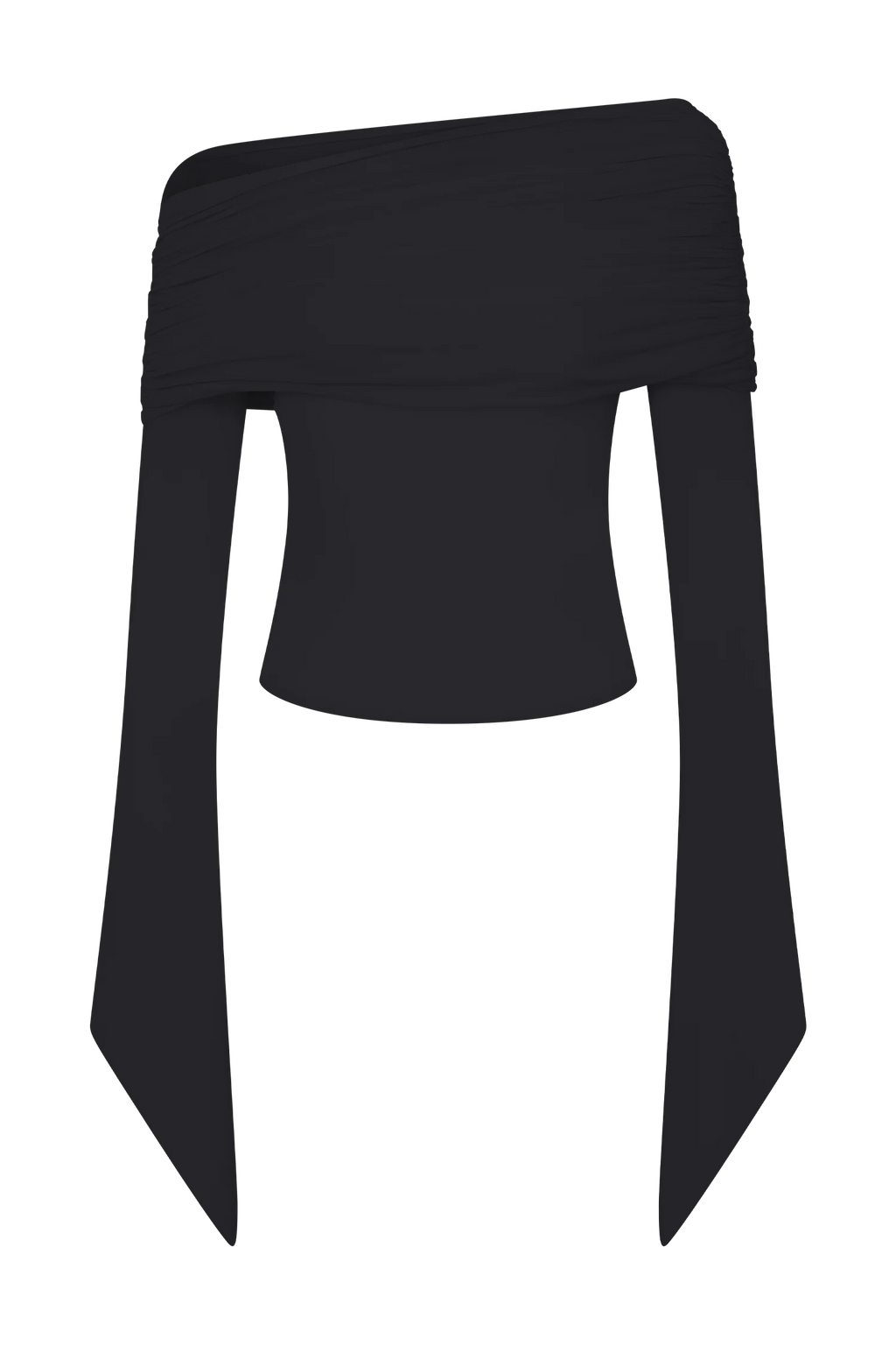 Dahlia One Shoulder Top - Black