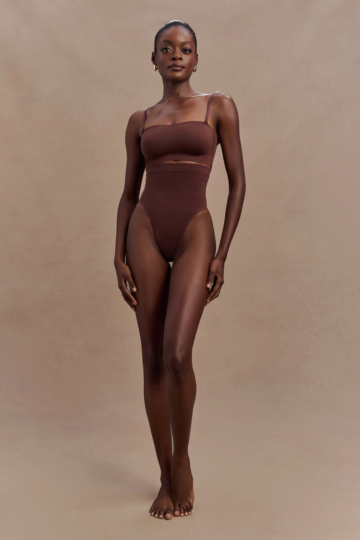 Joanna Strapless Shapewear Bra - Espresso