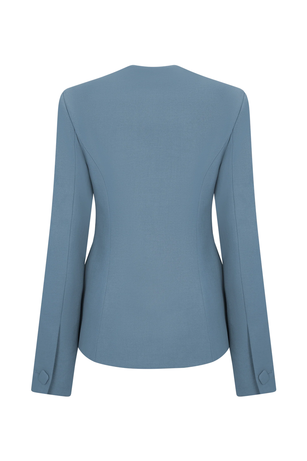 Christel Suiting Fitted Blazer - Ocean Blue