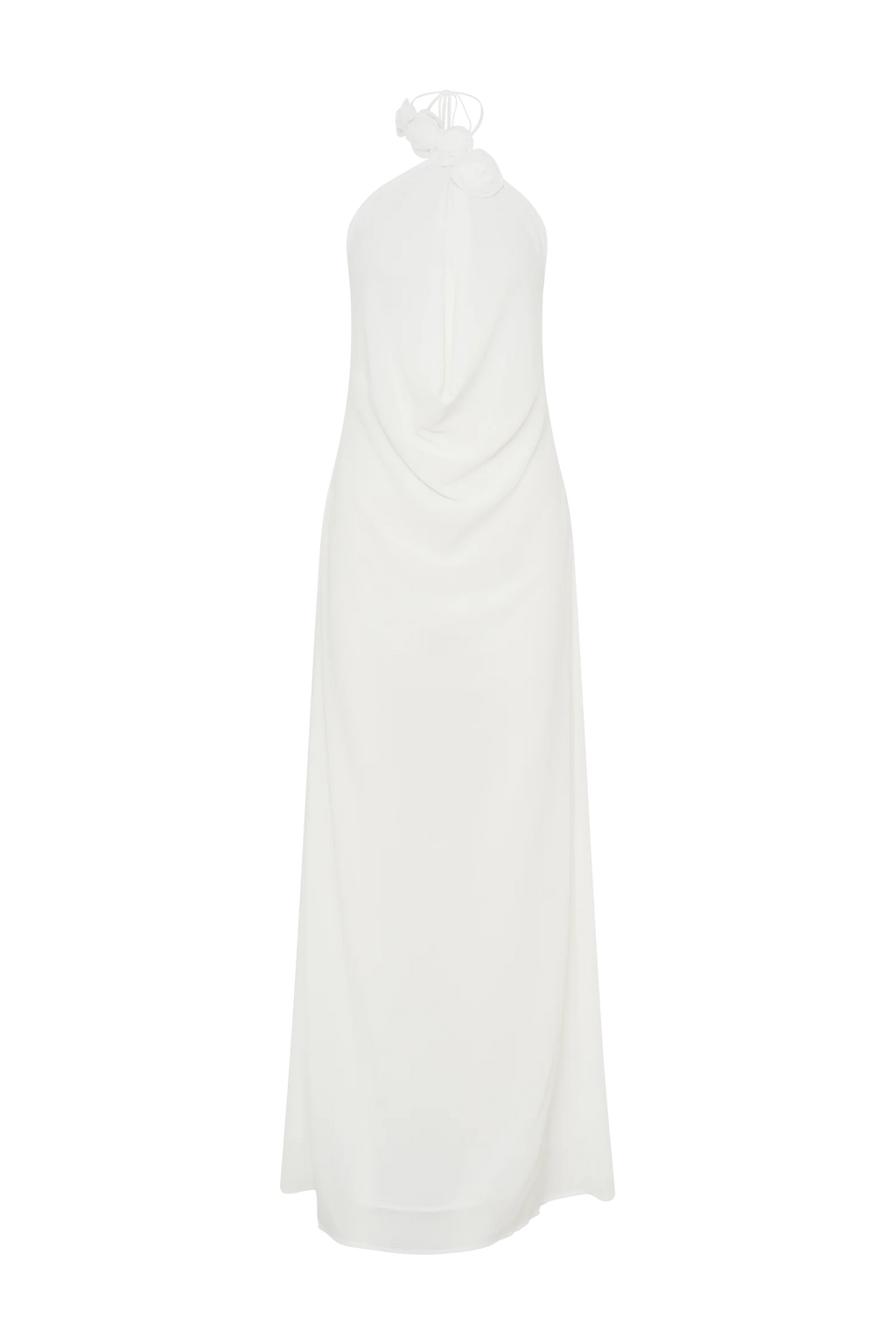 Rosalia Cowl Neck Maxi Dress - White