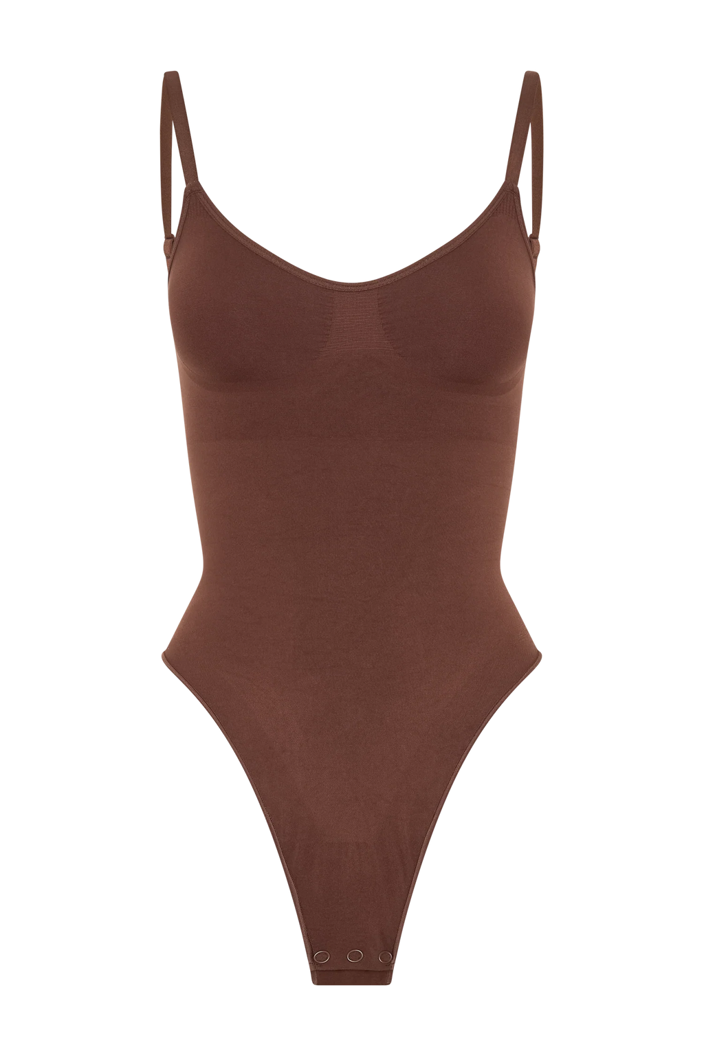 Alyssa Backless Shapewear Bodysuit - Espresso