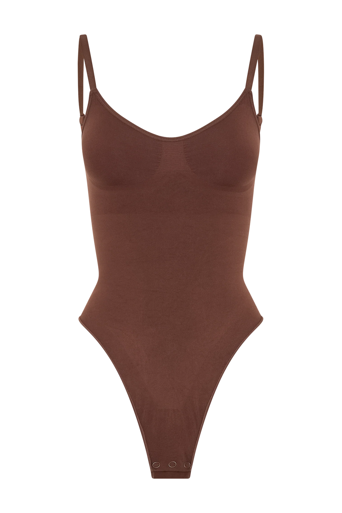 Alyssa Backless Shapewear Bodysuit - Espresso