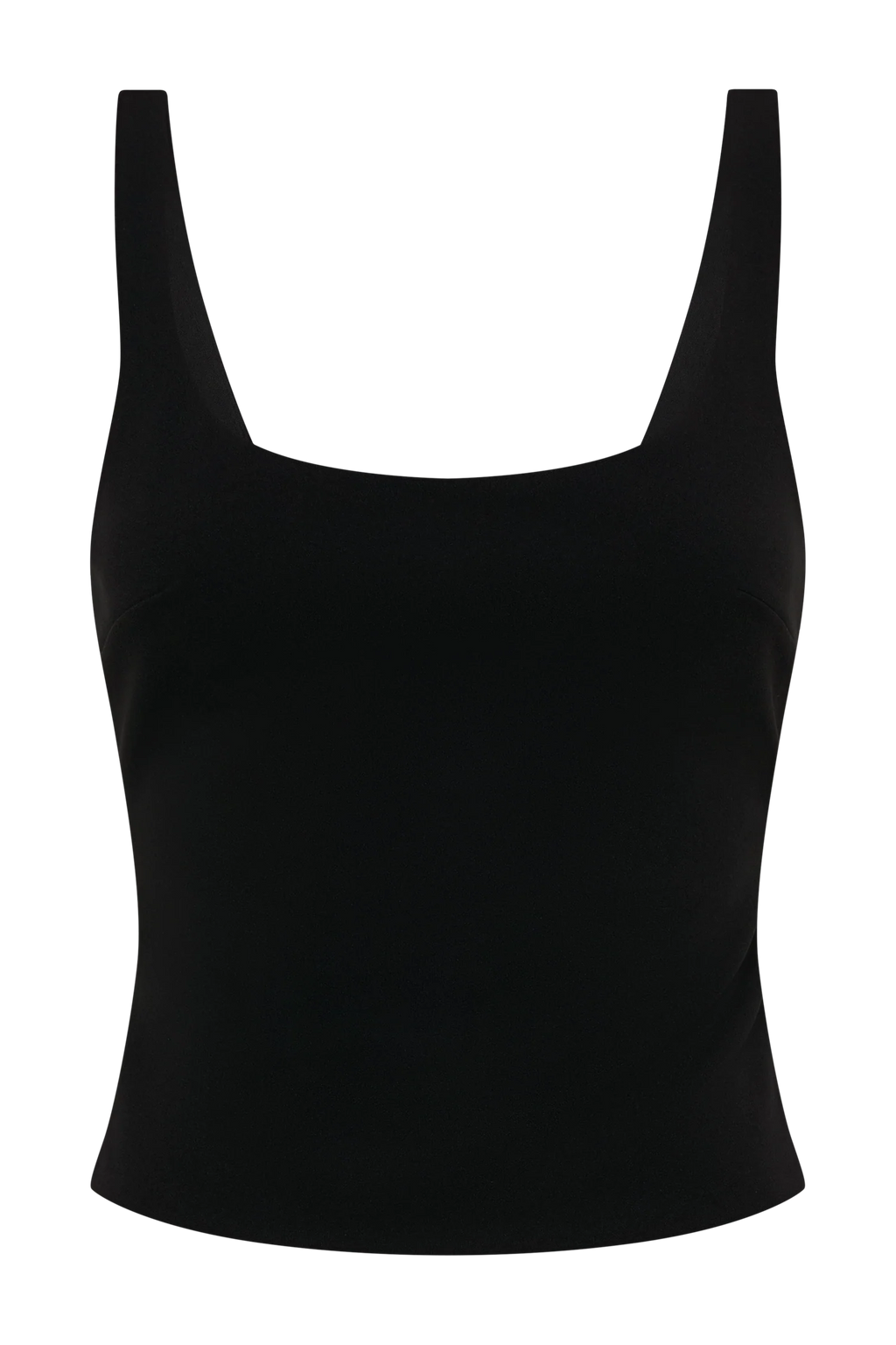 Blanca Stretch Crepe Cami Top - Black