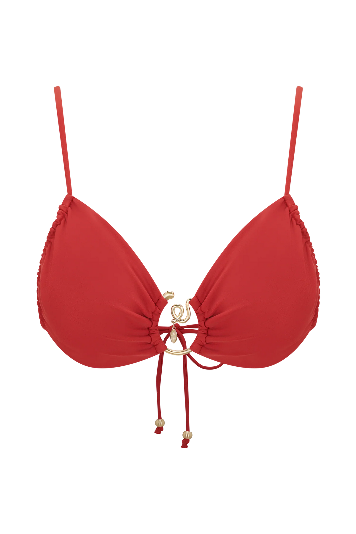 Tyler Bikini Top With Hardware - Red