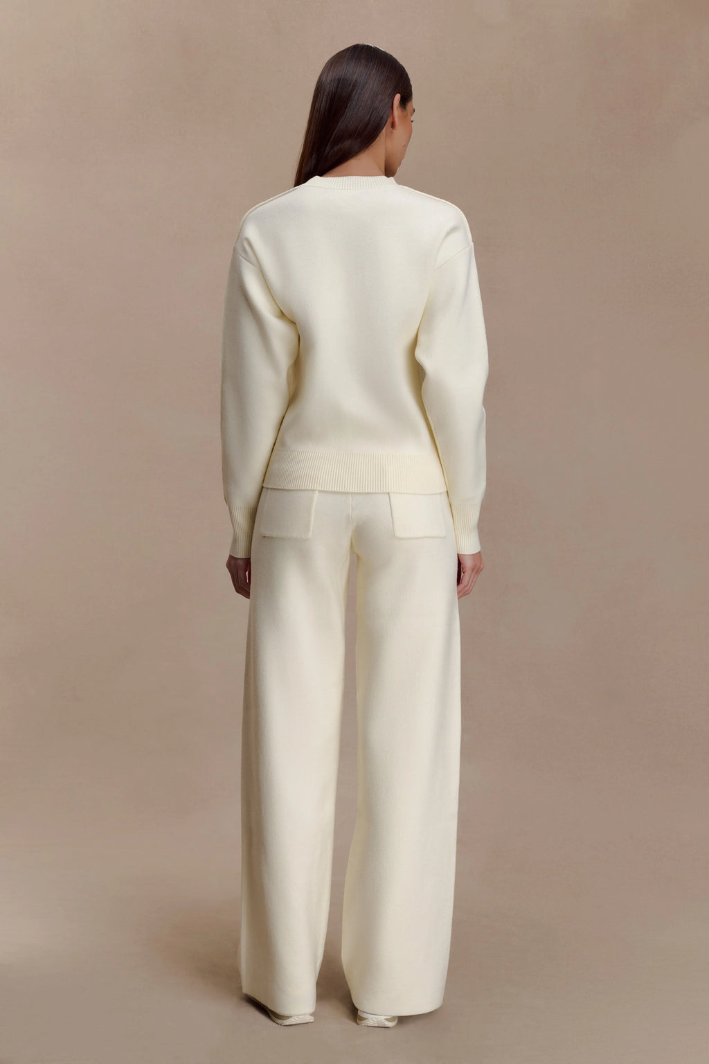 Lauren Knit Trouser - Ivory