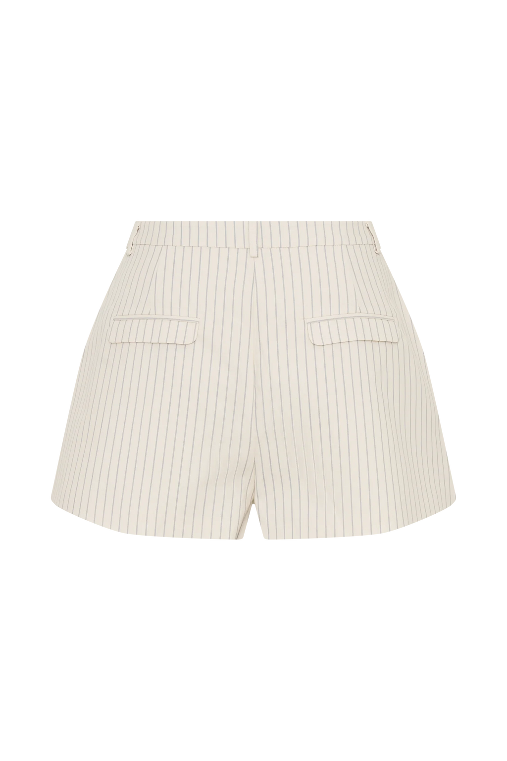 Alina Pintuck Cotton Shorts - Stripe