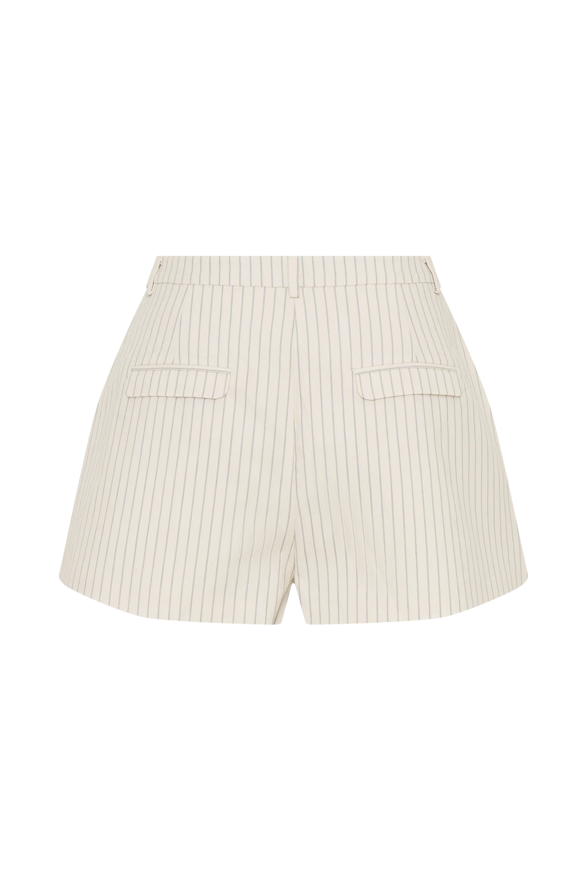 Alina Pintuck Cotton Shorts - Stripe