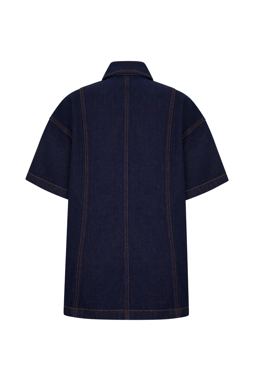 Maya Oversized Denim Shirt - Indigo Blue