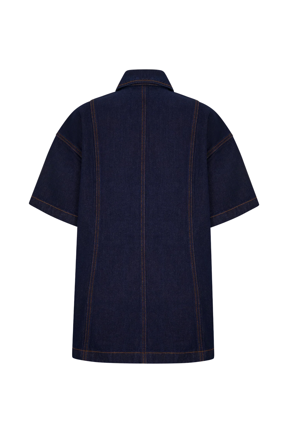 Maya Oversized Denim Shirt - Indigo Blue