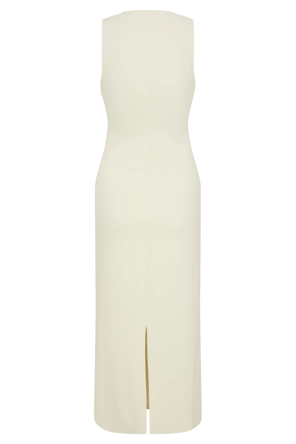Norah Sleeveless Crepe Midi Dress - Ivory