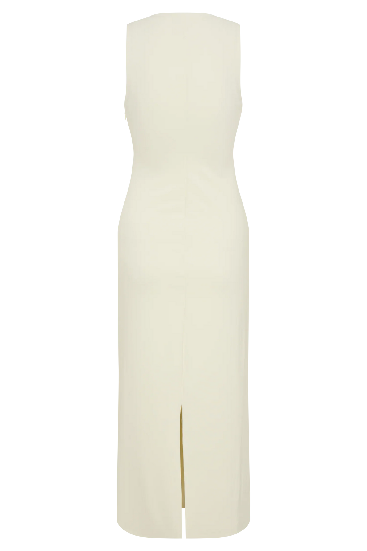 Norah Sleeveless Crepe Midi Dress - Ivory