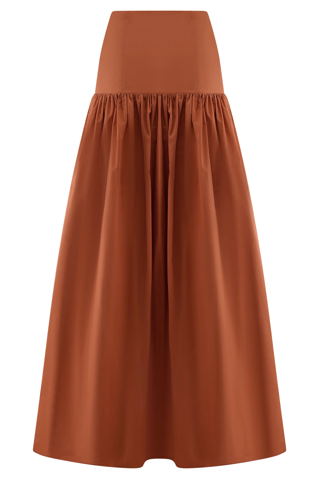 Autumn Maxi Skirt - Burnt Orange