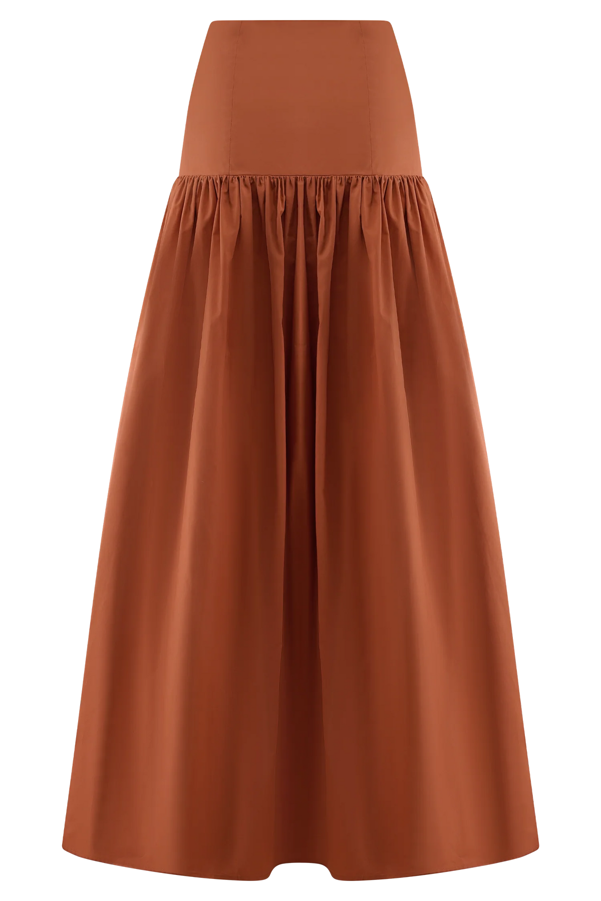 Autumn Maxi Skirt - Burnt Orange
