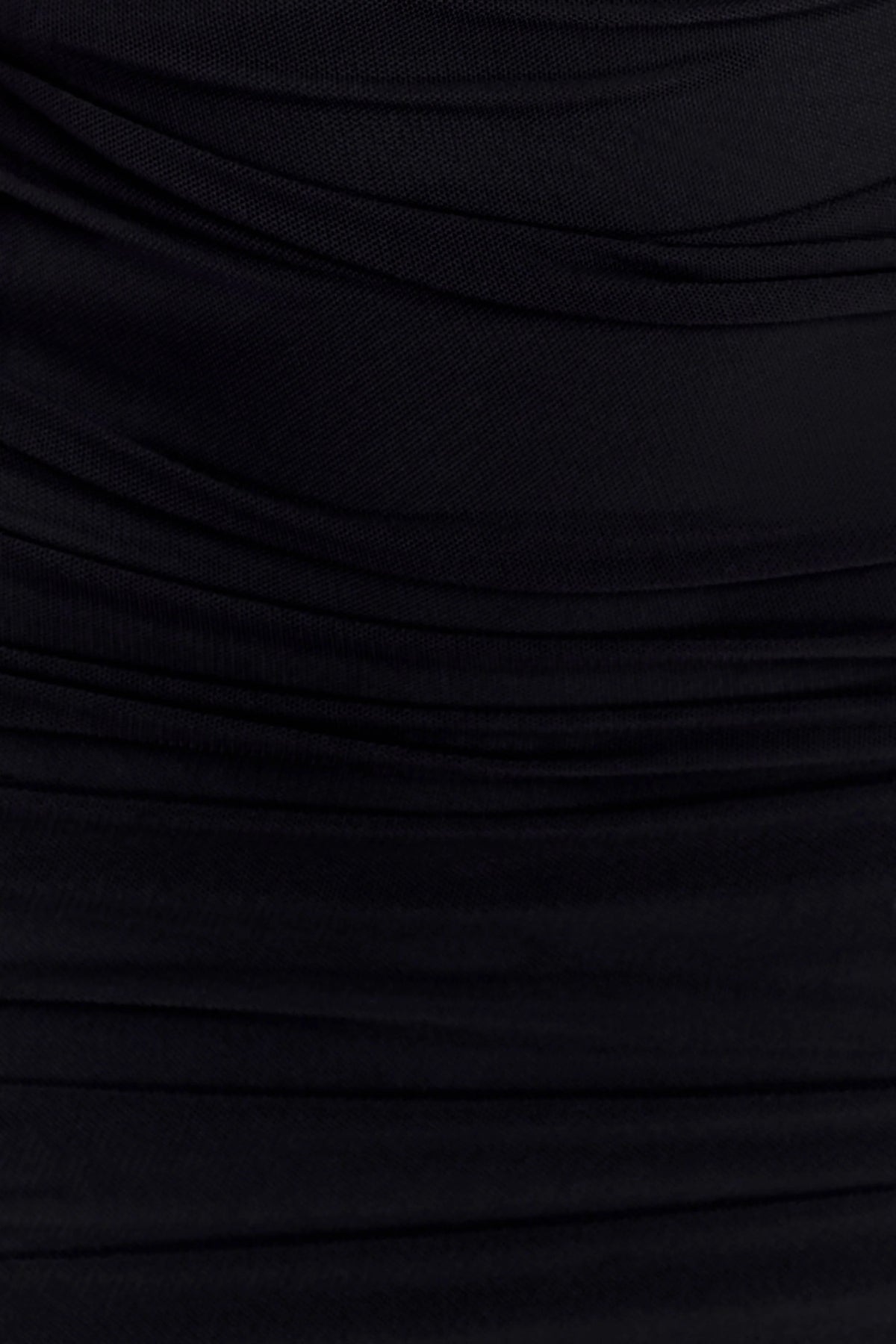 Jianna Strapless Mesh Maxi Dress - Black