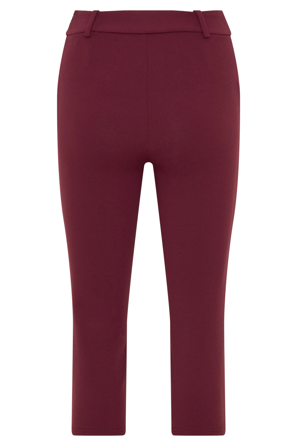 Blanca Stretch Crepe Capri Pants - Mahogany