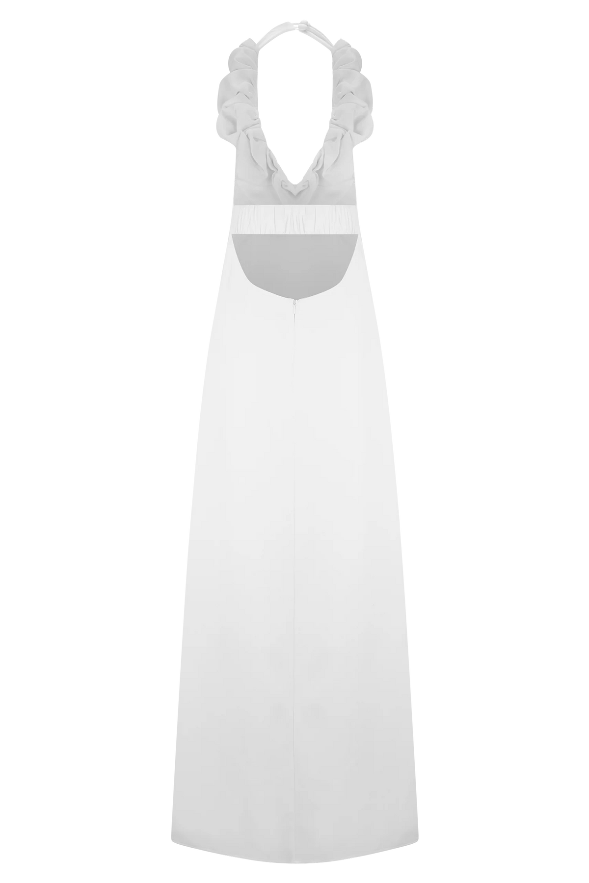 Carolyn Linen Bubble Maxi Dress - White
