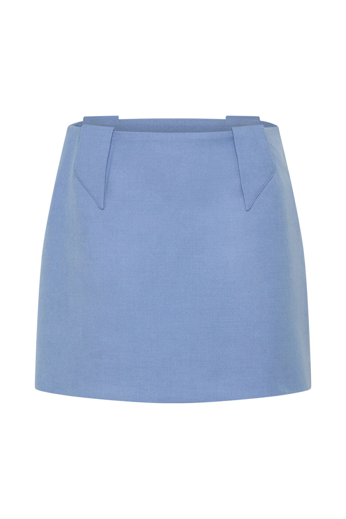 Gina Suiting Mini Skirt - Ocean Blue