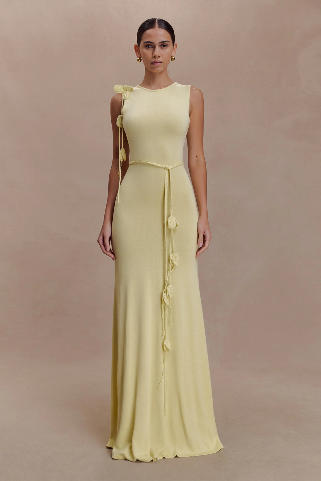 Monay Tulip Maxi Dress - Lemon