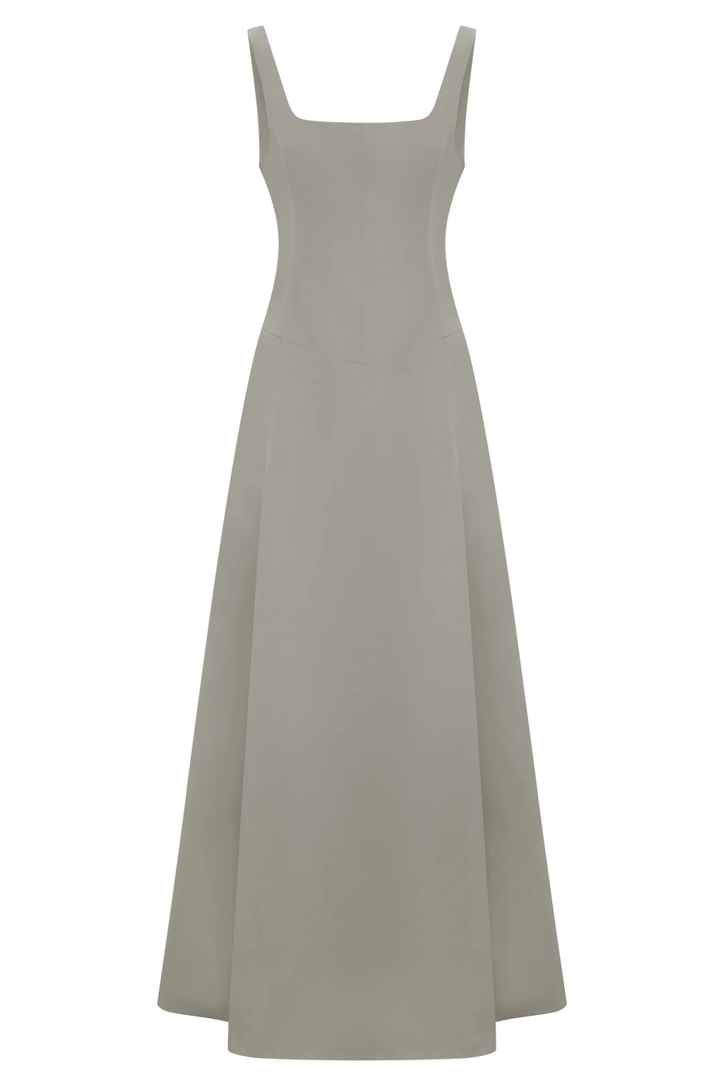 Salma Drop Waist Cotton Maxi Dress - Sage