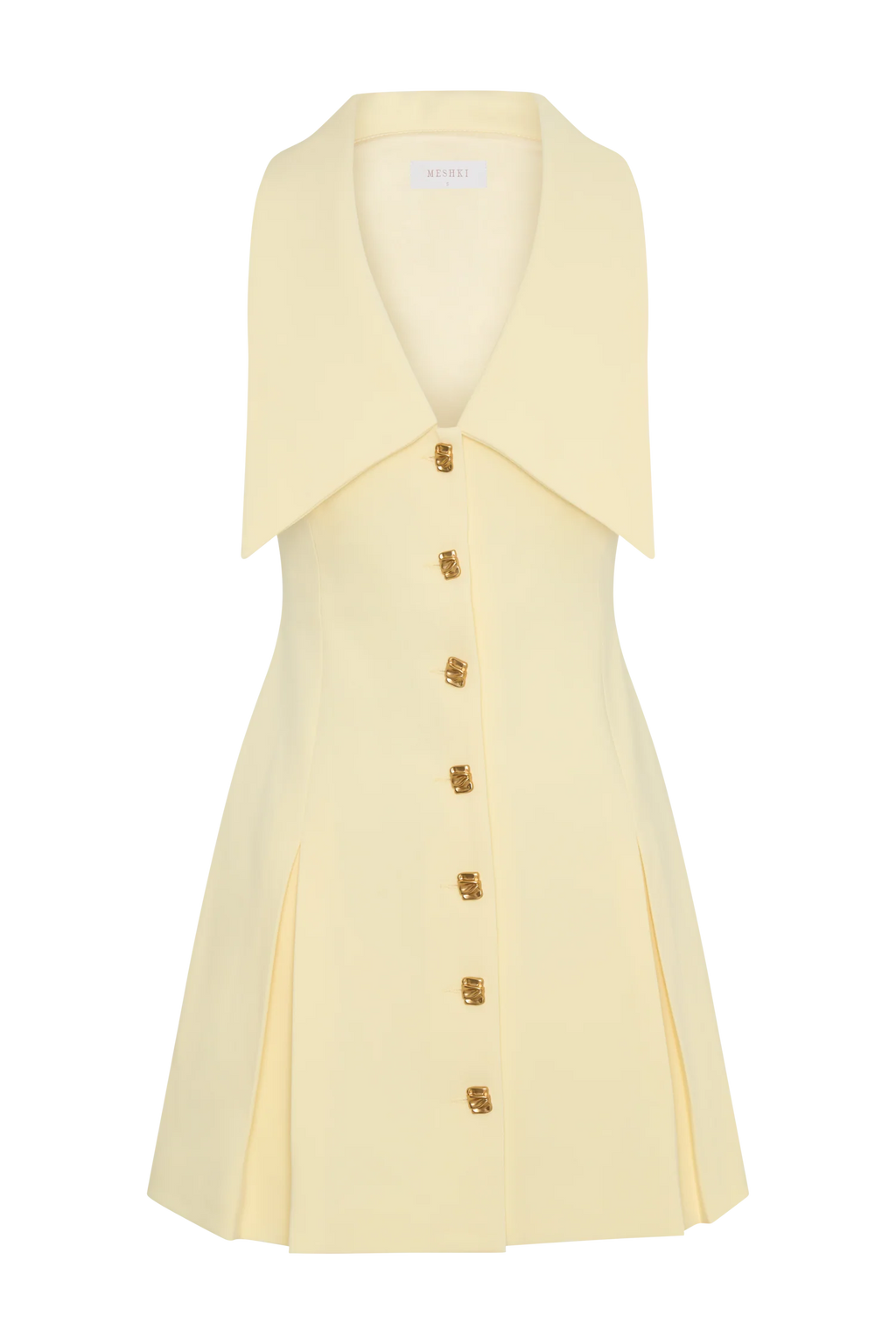 Oli Sleeveless Mini Dress - Lemon