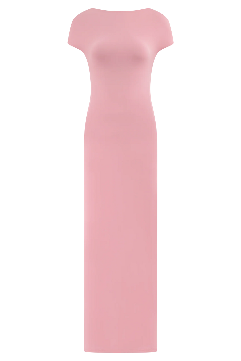 Imogen Off Shoulder Slinky Maxi Dress - Candy Pink