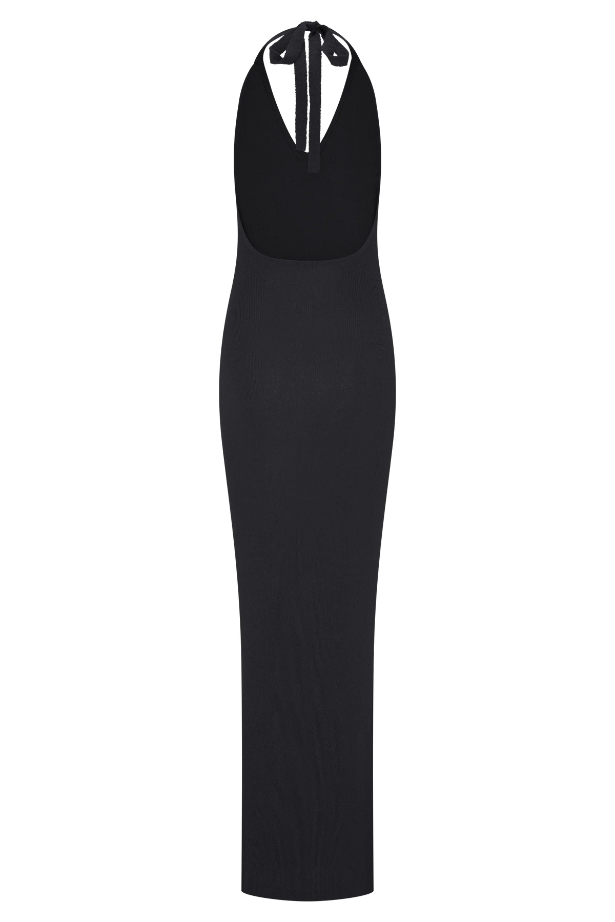 Ayella Cowl Knit Maxi Dress - Black