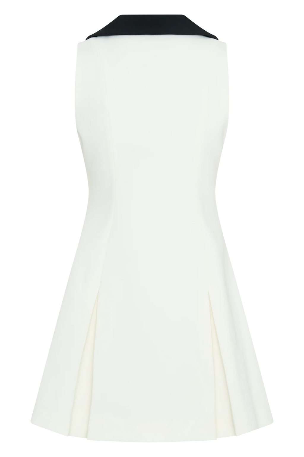 Oli Sleeveless Contrast Mini Dress - Ivory/Black
