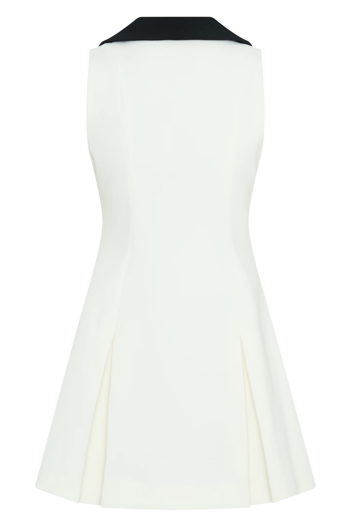 Oli Sleeveless Contrast Mini Dress - Ivory/Black