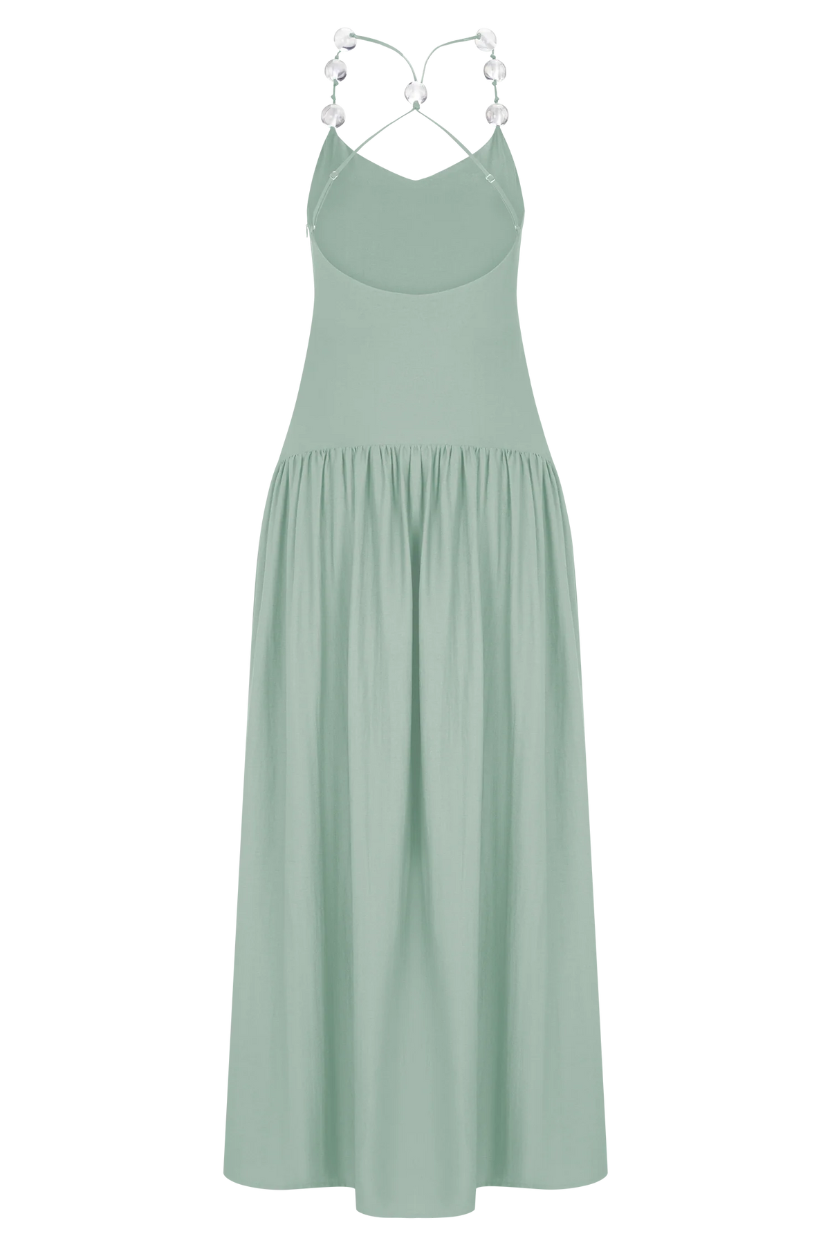 Darling Linen Maxi Dress - Sage
