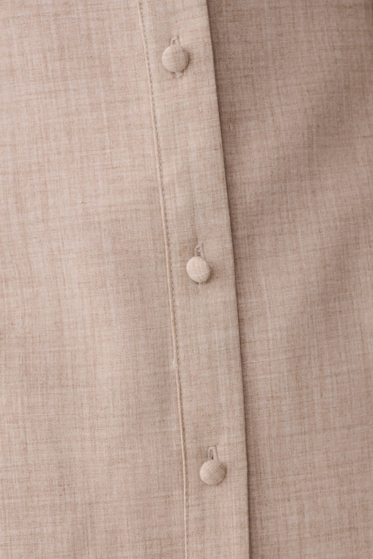 Dorian Fitted Shirt Midi Dress - Wheat Marle