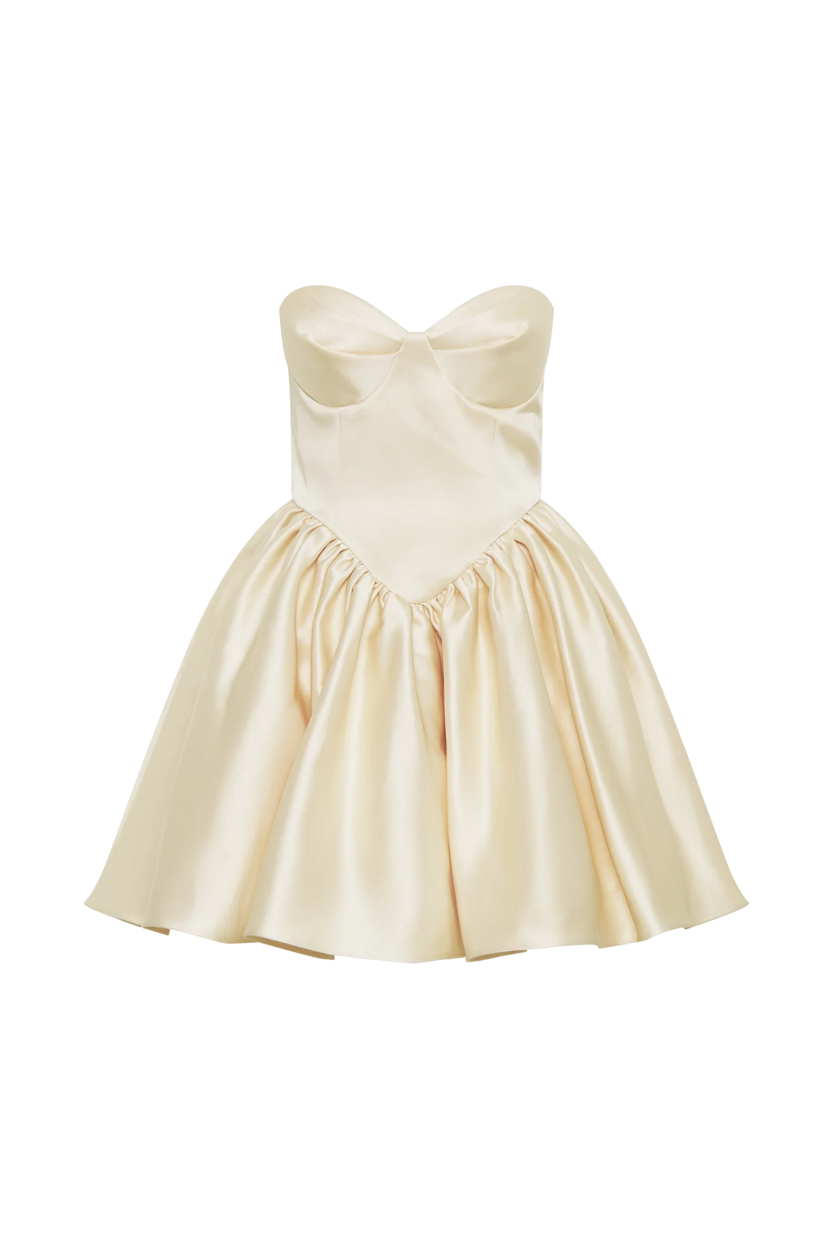 Hollie Structured Corset Mini Dress - Gold
