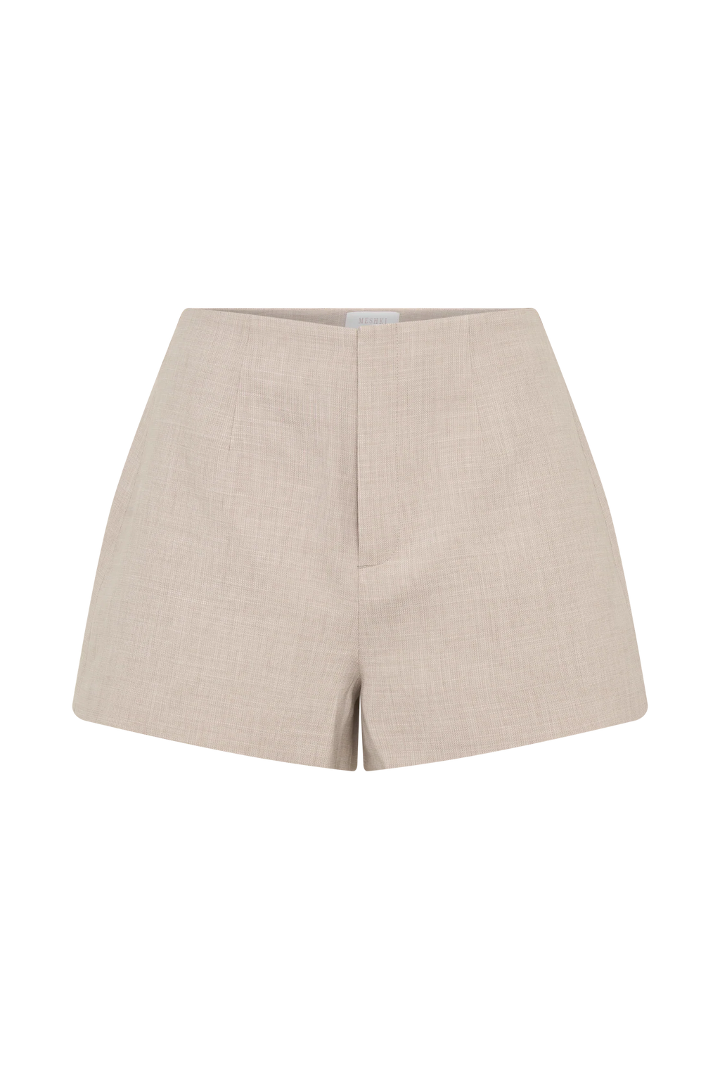 Solenne Suiting Shorts - Natural Marle