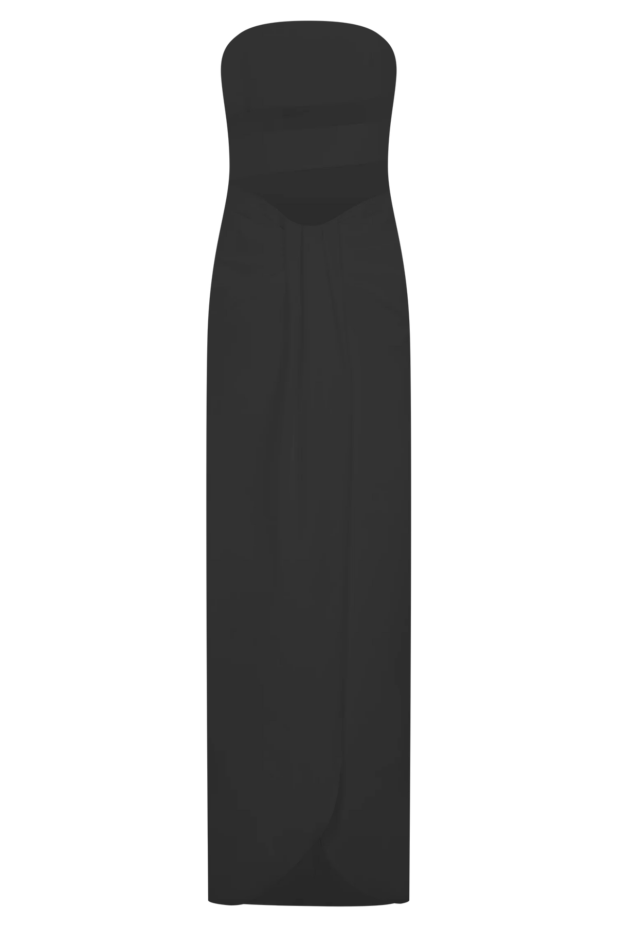 Paulina Cut Out Strapless Maxi Dress - Black